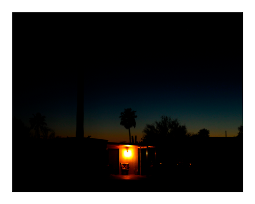 Nighttime Porch in Arizona - 8x10 Print